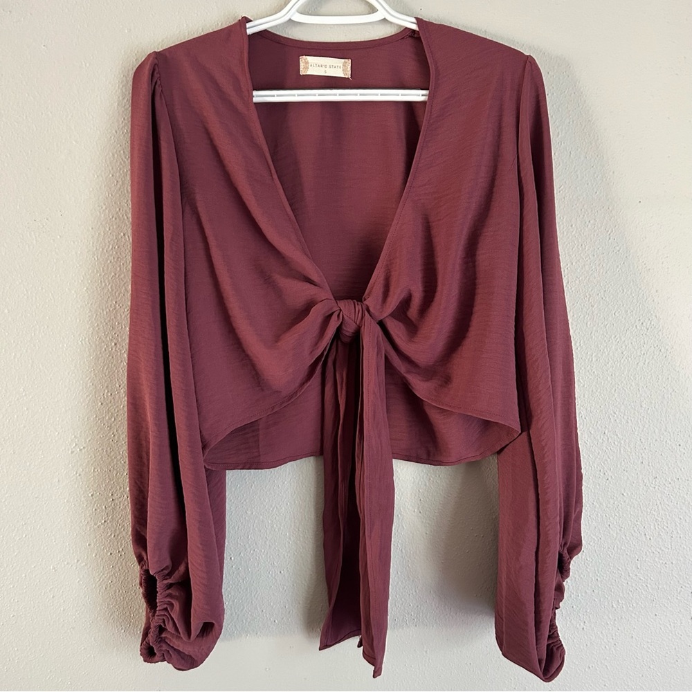 NWT Altar’d State Tie Front Shirt